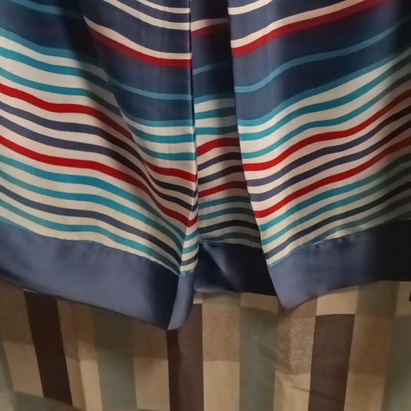 NWT TOMMY HILFIGER multi-colored striped rounded neckline blouse Size 1X - Picture 5 of 9